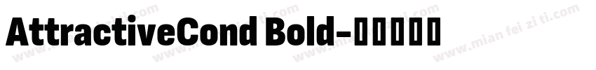 AttractiveCond Bold字体转换